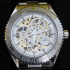 NEW Invicta Objet D Art Automatic Men's Watch Skeleton Dial 43mm Steel (69758)